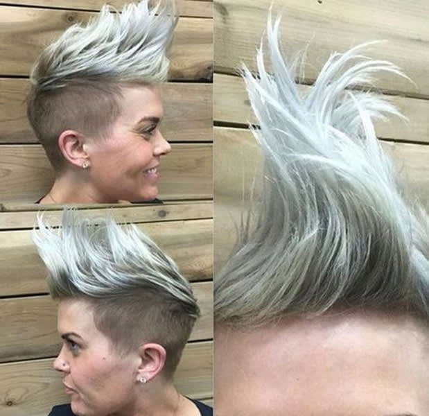 Long Textured Spikes + Shaved Side Part